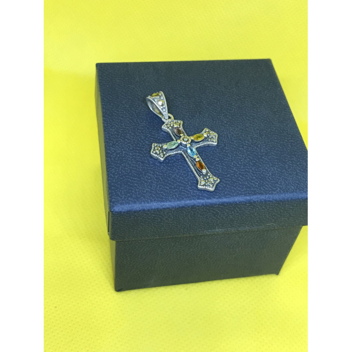 Sky Jewelry Крестик черненое серебро 925 проба