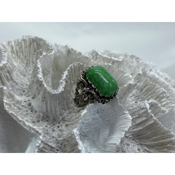 Sky Jewelry Винтажное серебряное кольцо с камнем яшма