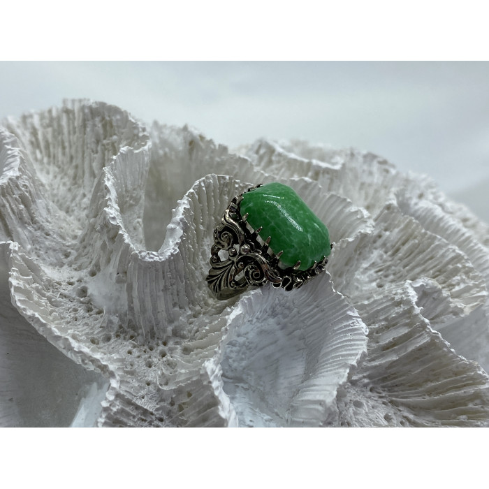 Sky Jewelry Винтажное серебряное кольцо с камнем яшма