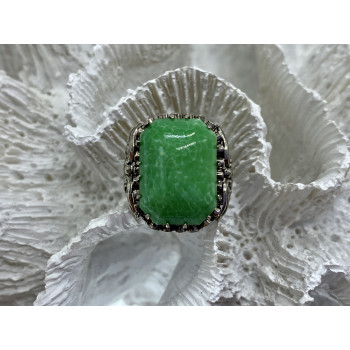 Sky Jewelry Винтажное серебряное кольцо с камнем яшма