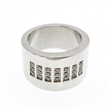 Sky Jewelry Кольцо из стали с фианитами  SteelTime