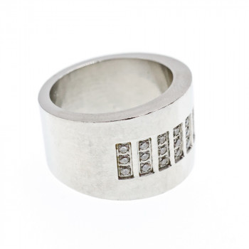 Sky Jewelry Кольцо из стали с фианитами  SteelTime