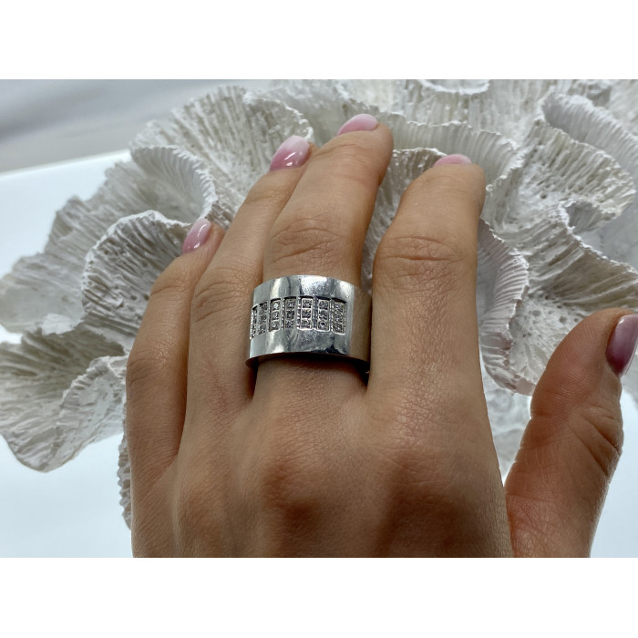 Sky Jewelry Кольцо из стали с фианитами  SteelTime