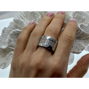 Sky Jewelry Кольцо из стали с фианитами  SteelTime