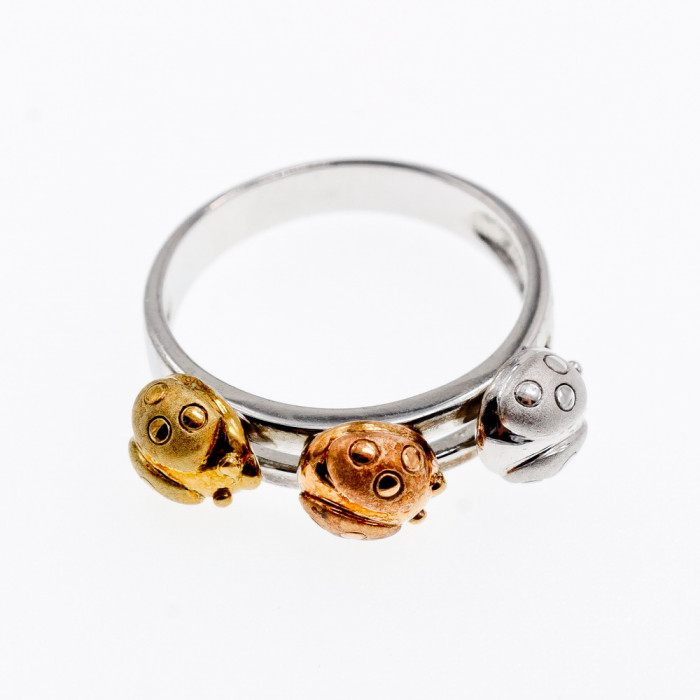 Sky Jewelry Cеребряное кольцо  Божья Коровка