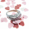 Sky Jewelry Серебряное кольцо с розовой шпинелью  Любовь