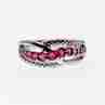 Sky Jewelry Серебряное кольцо с розовой шпинелью  Любовь
