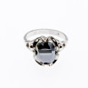 Sky Jewelry Серебряное кольцо с гематитом  Грация