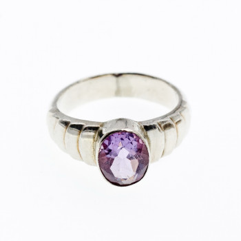 Sky Jewelry Серебряное кольцо с аметистом  Мечта