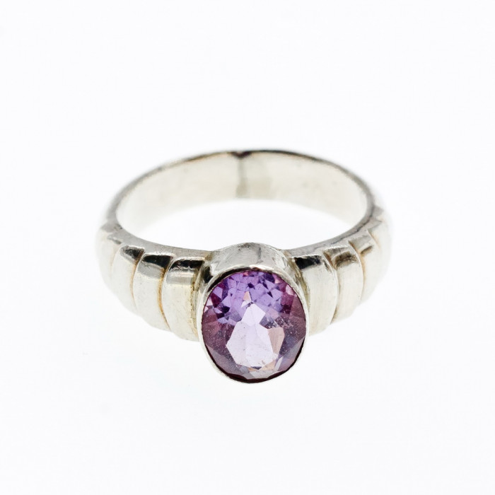 Sky Jewelry Серебряное кольцо с аметистом  Мечта