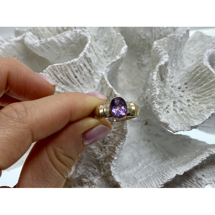 Sky Jewelry Серебряное кольцо с аметистом  Мечта