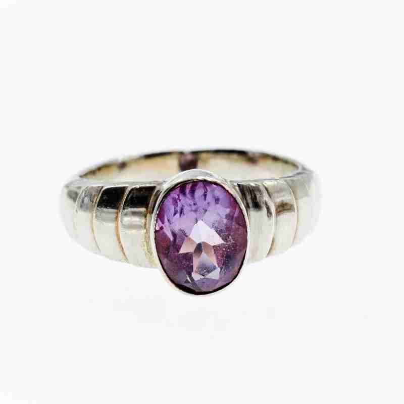 Sky Jewelry Серебряное кольцо с аметистом  Мечта