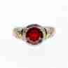 Sky Jewelry Серебряное кольцо с гранатом  Обаяние