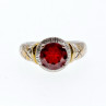 Sky Jewelry Серебряное кольцо с гранатом  Обаяние