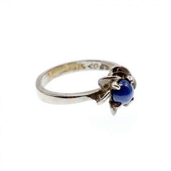 Sky Jewelry Серебряное кольцо со звездчатым сапфиром  Звезда