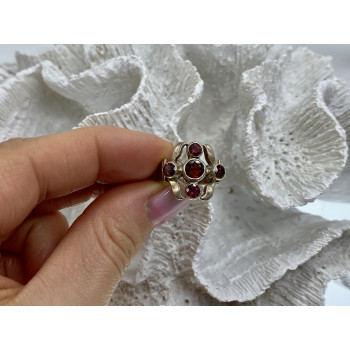 Sky Jewelry Винтажное серебряное кольцо с камнем спессартин