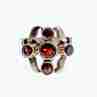 Sky Jewelry Винтажное серебряное кольцо с камнем спессартин