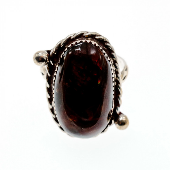 Sky Jewelry Винтажное серебряное кольцо с камнем яшма  Уникальность