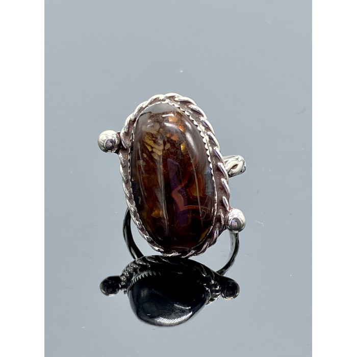 Sky Jewelry Винтажное серебряное кольцо с камнем яшма  Уникальность