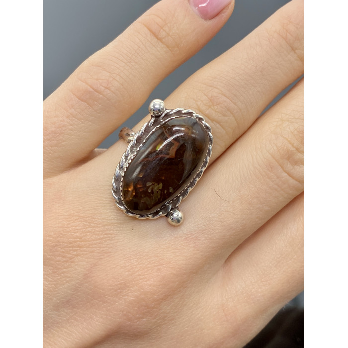 Sky Jewelry Винтажное серебряное кольцо с камнем яшма  Уникальность
