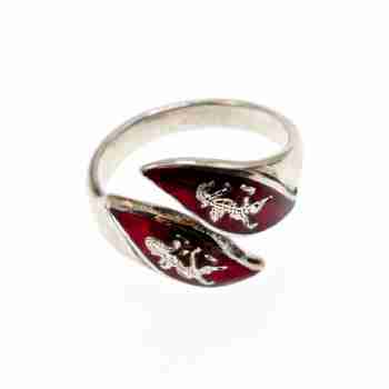 Sky Jewelry Серебряное кольцо  Сиамское серебро