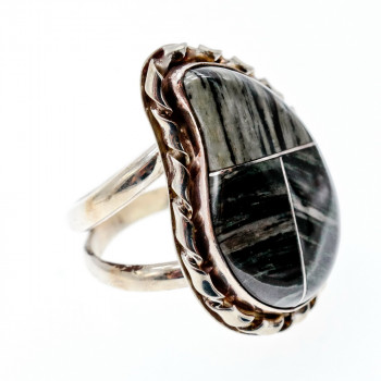 Sky Jewelry Серебряное кольцо с камнем яшма