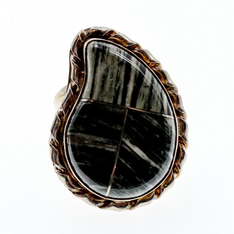 Sky Jewelry Серебряное кольцо с камнем яшма