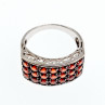 Sky Jewelry Серебряное кольцо с гранатом   Мечта