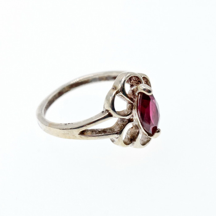 Sky Jewelry Серебряное кольцо с альмандином  Нежность