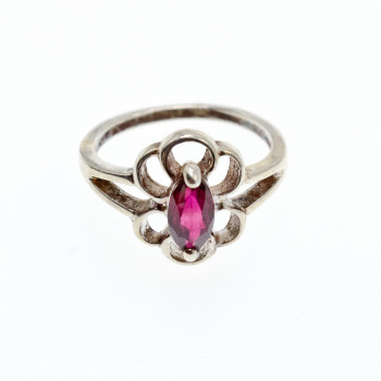 Sky Jewelry Серебряное кольцо с альмандином  Нежность