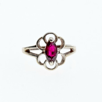 Sky Jewelry Серебряное кольцо с альмандином  Нежность