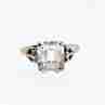 Sky Jewelry Серебряное кольцо с фианитом  Классика