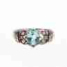 Sky Jewelry Серебряное кольцо со шпинелью и фианитами  Восторг