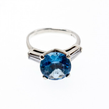 Sky Jewelry Серебряное кольцо с топазом и кварцем  Волшебство