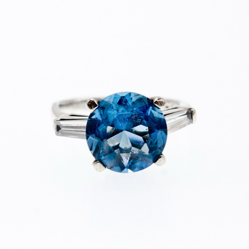 Sky Jewelry Серебряное кольцо с топазом и кварцем  Волшебство