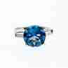 Sky Jewelry Серебряное кольцо с топазом и кварцем  Волшебство