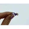 Sky Jewelry Серебряное кольцо с камнями иолит и танзанит   Сердца