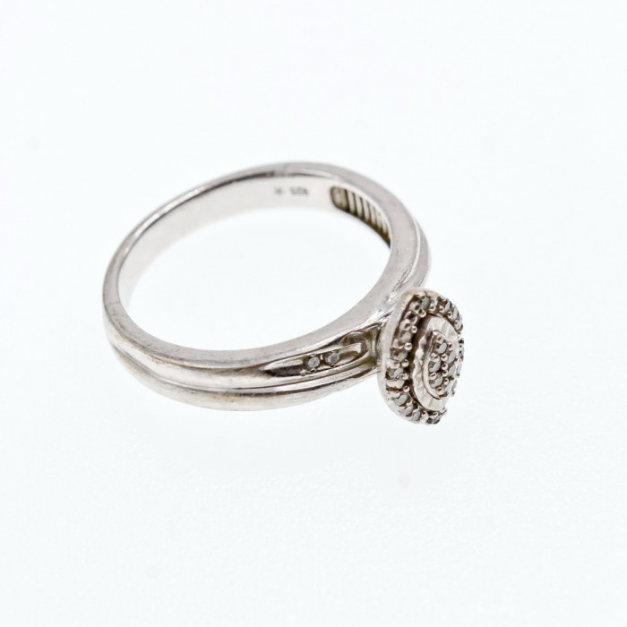 Sky Jewelry Серебряное кольцо с сапфирами  Бесконечное сияние