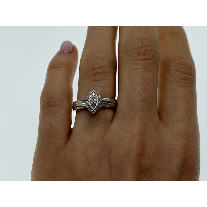 Sky Jewelry Серебряное кольцо с сапфирами  Бесконечное сияние