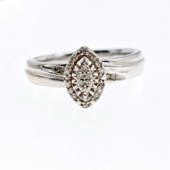 Sky Jewelry Серебряное кольцо с сапфирами  Бесконечное сияние