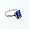 Sky Jewelry Серебряное кольцо с сапфиром  Грация