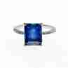 Sky Jewelry Серебряное кольцо с сапфиром  Грация