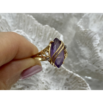 Sky Jewelry Золотое кольцо с турмалином и бриллиантами   Дизайн