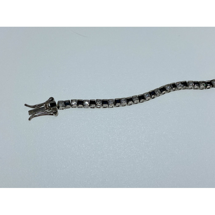 Sky Jewelry Серебряный браслет с камнями шпинель и берилл