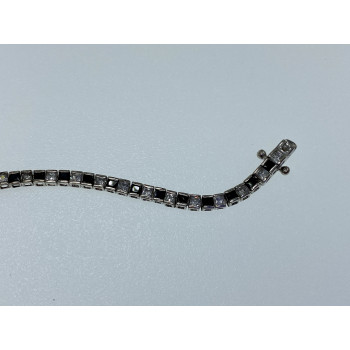 Sky Jewelry Серебряный браслет с камнями шпинель и берилл