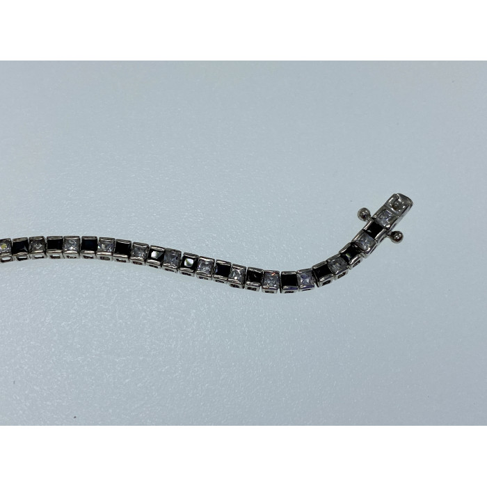 Sky Jewelry Серебряный браслет с камнями шпинель и берилл