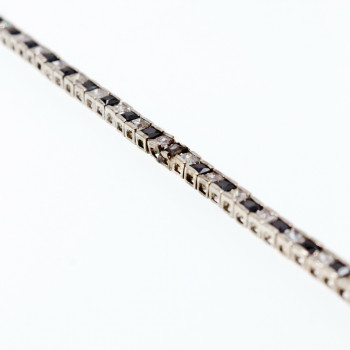 Sky Jewelry Серебряный браслет с камнями шпинель и берилл