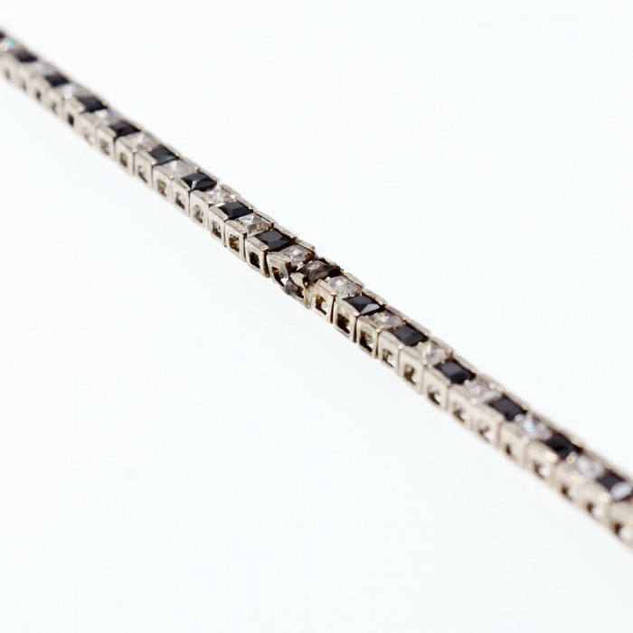 Sky Jewelry Серебряный браслет с камнями шпинель и берилл