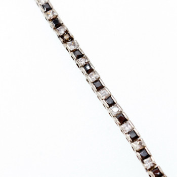 Sky Jewelry Серебряный браслет с камнями шпинель и берилл