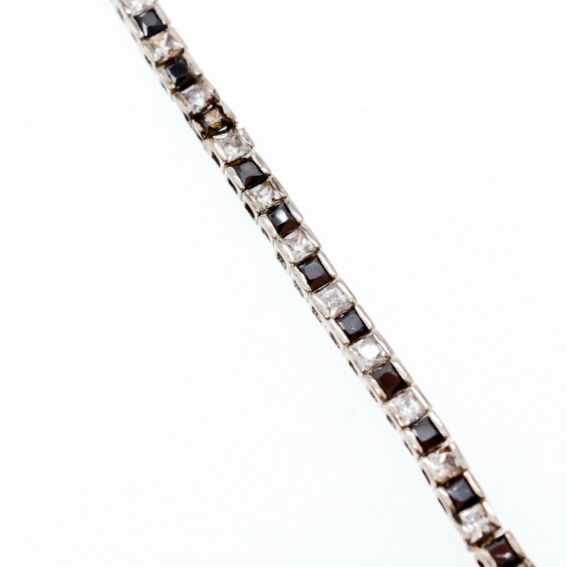 Sky Jewelry Серебряный браслет с камнями шпинель и берилл